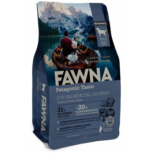 Fawna (Фавна) - Adulto Mediano Grande 3 Kg (Для взрослых собак средних и крупных пород. Лосось, тыква, красные ягоды)