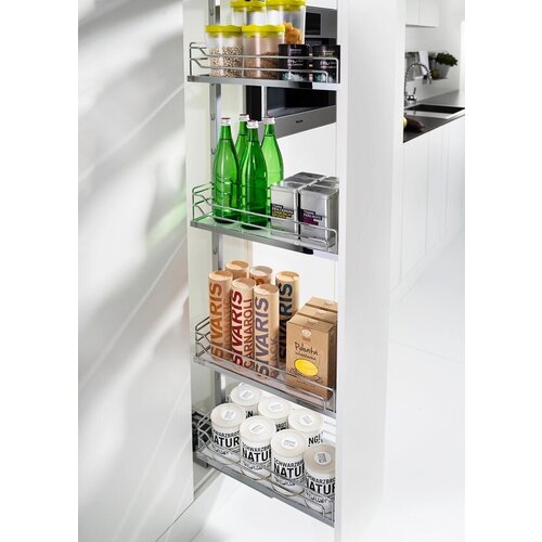 Комплект ЧВ, Диспенса 90° 250 мм, H 1600-2000, Арена классик, 5 полок, цвет хром