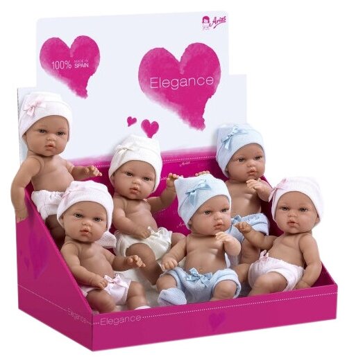 Arias ELEGANCE Natal кукла винил. 33 см,шапочки с