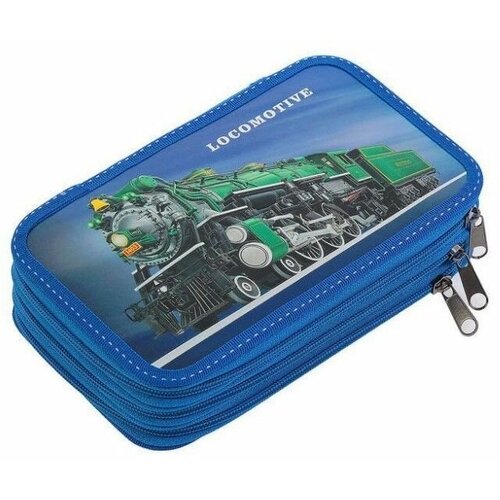 Пенал школьный Канцбург Локомотив 3 отделения