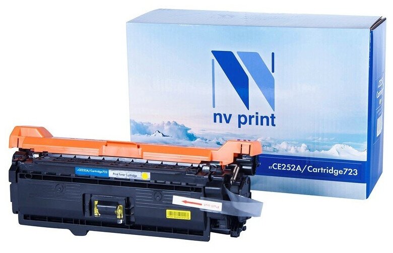 Картридж NV Print NV-CE252A/723Y Желтый для HP Color LJ CP3525/CM3530 MFP/ LBP 7750 i-Sensys 7750cd