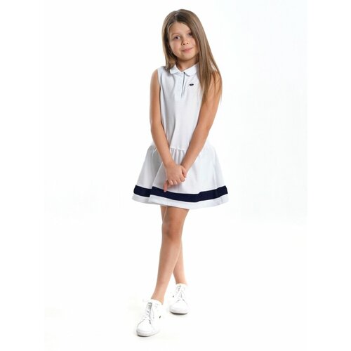 Платье Mini Maxi, размер 98, белый, синий платье mini maxi хлопок трикотаж размер 98 синий белый