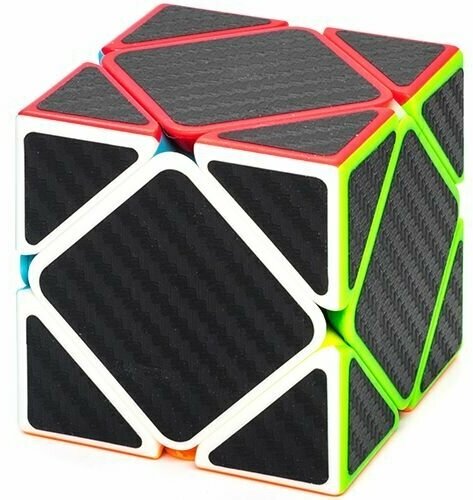 Карбоновый Скьюб Рубика Z-cube Skewb Carbon / Головоломка / Карбон