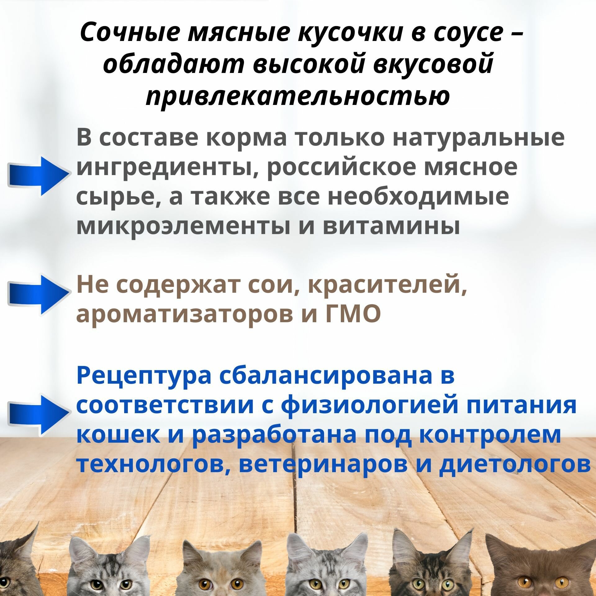 Родные корма полнорационный влажный корм для кошек, профилактика мочекаменной болезни (МКБ), с говядиной и морковкой по-ленинградски, кусочки в соусе, в паучах - 85 г х 32 шт — фото 1