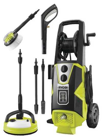 Ryobi Мойка высокого давления 150Бар RPW150XRB 5133003749 - фотография № 1