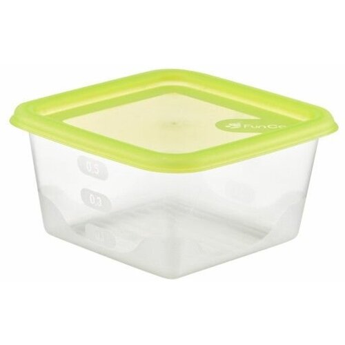 Емкость для продуктов квадратная 0,63л Fusion салатовый