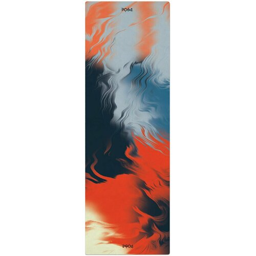 фото Складной коврик для йоги каучук + поликоттон posa asana travel 2mm energy