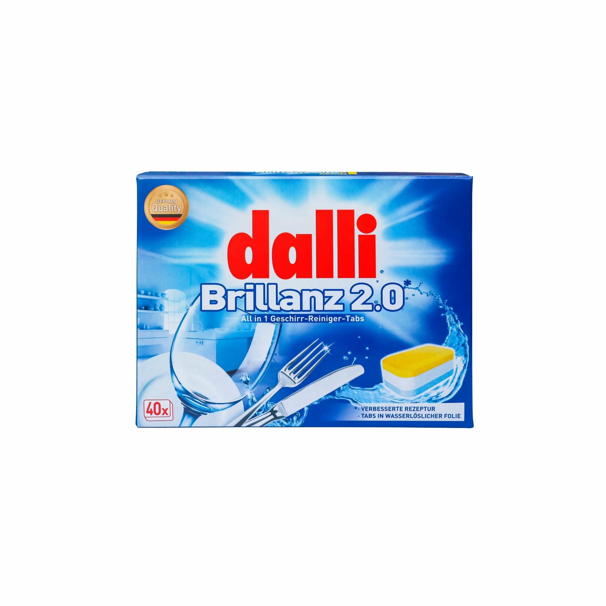Таблетки для посудомоечной машины Dalli Brillanz 2.0, 80шт., ALL in 1, Германия - фотография № 4