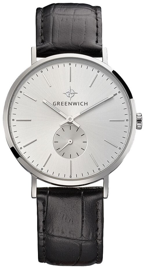 Наручные часы GREENWICH Classic GW 012.11.33, серебряный, черный
