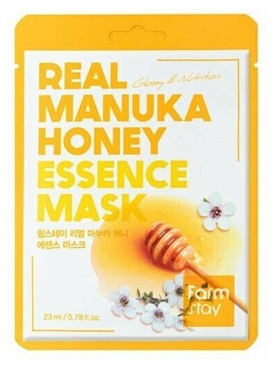 Тканевая маска для лица с экстрактом меда FarmStay Real Manuka Honey Essence Mask