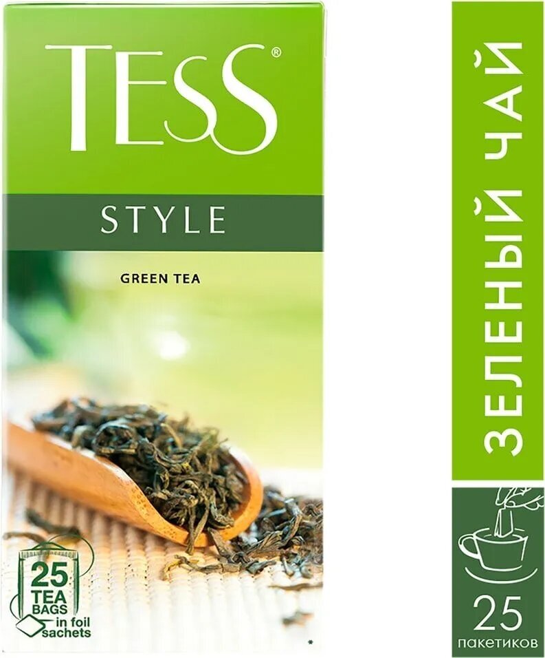 Чай зеленый Tess Style 25*1.8г - фото №7