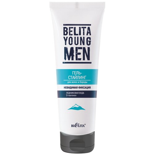 Bielita BELITA YOUNG MEN гель-стайлинг Невидимая фиксация для волос и бороды, 100 мл