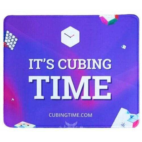 Мат для спидкубинга CUBINGTIME Мини Синий / Принадлежности головоломки / Коврик для мышки