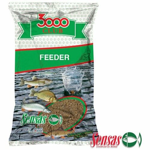 Прикормка Sensas 3000 CLUB FEEDER Bream 1кг (Фидер, Лещ)