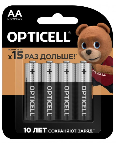 Батарейка LR06 Opticell (AA-пальчиковые) 4 шт. OPTICELL 250590 | цена за 1 шт