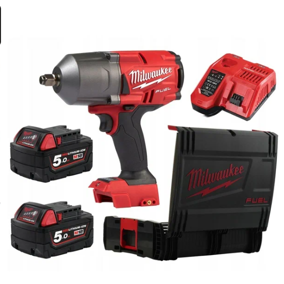 Аккумуляторный ударный гайковерт Milwaukee M18 FHIWF12-502X, 5 А·ч