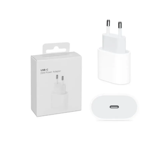 Зарядка type c / Зарядка / Блок питания для телефона USB-C 20W / Адаптер usb type c / для iphone и android / Белый