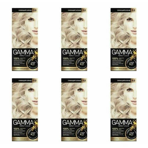 Свобода Краска для волос Gamma Perfect Color Cияющий блонд 9.0, 50 мл, 6 шт