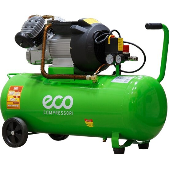 Компрессор Eco AE-705-3 (440 л/мин, 8 атм, коаксиальный, масляный, ресив. 70 л, 220 В, 2.20 кВт)