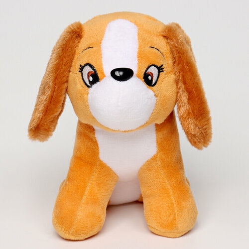 Мягкая игрушка Собака, 19 см, цвет светло-коричневый мягкая игрушка hansa тарантул коричневый 19 см