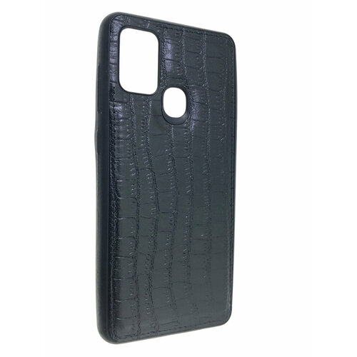 Чехол Мобильная Мода для Samsung Galaxy A21s Накладка силиконовая с имитацией кожаного покрытия