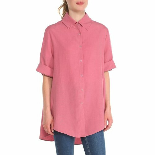 Рубашка Maison David, размер XS, серо-розовый рубашка maison david размер xs серо зеленый
