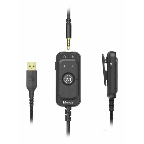 Гарнитура игровая A4TECH Bloody M590i для компьютера и игровых консолей мониторные проводные USB35 мм красный черный m590i sports red 690000₽