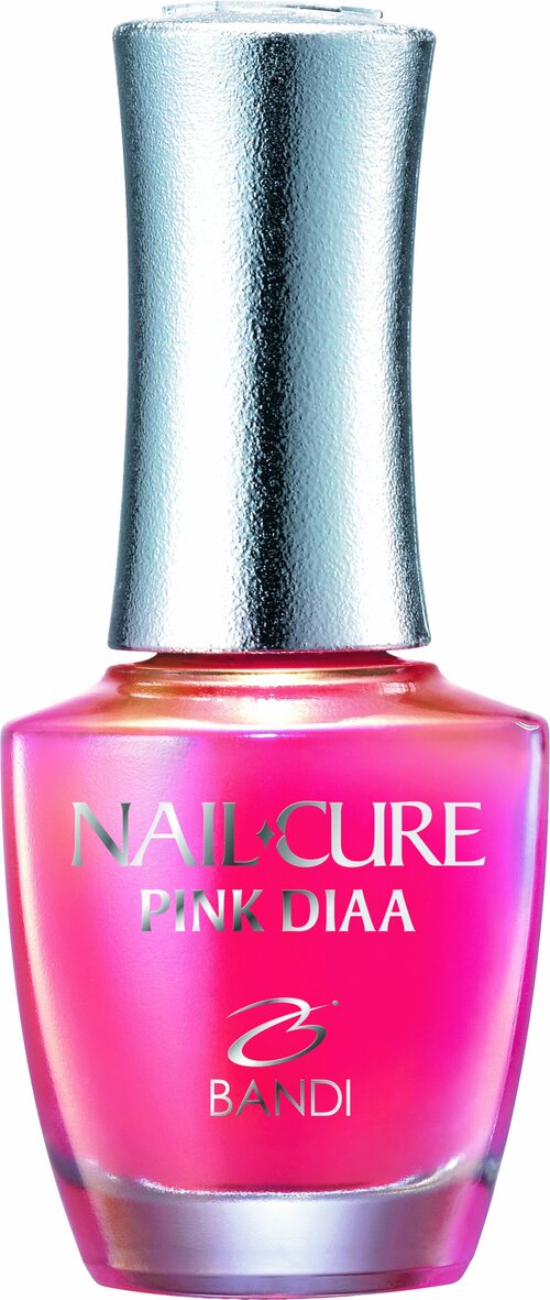 Укрепляющее покрытие BANDI Nail Cure Pink Diaa, для тонких и поврежденных ногтей, 14 мл