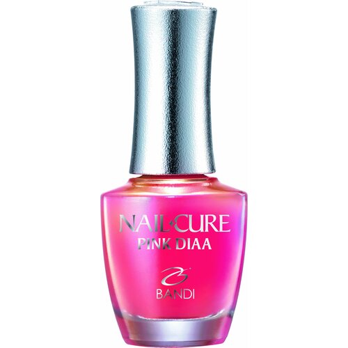 фото Покрытие для укрепления ногтей bandi nail cure pink diaa, для тонких и поврежденных ногтей, 14 мл