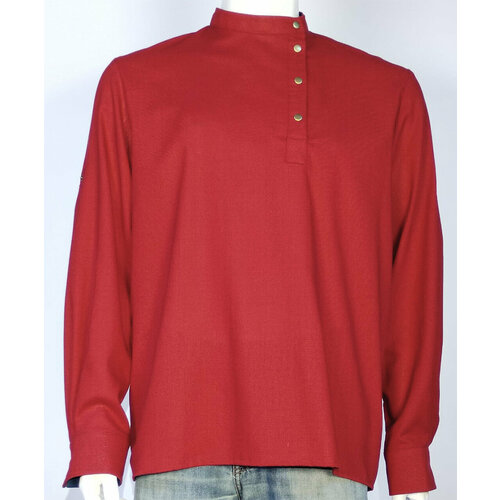 Рубашка День Косоворотки, размер S, бордовый