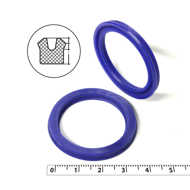 Манжета гидравлическая 32х40х4 (манжета цилиндра 40*32*4) тип UN PU (полиуретан) (упаковка 2 шт.)
