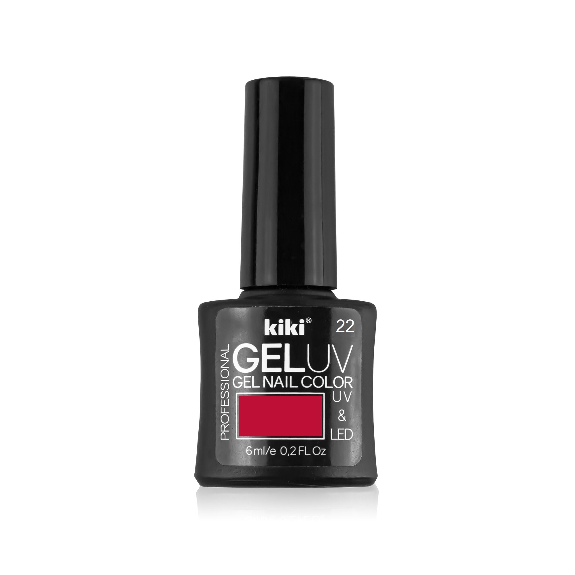 Гель-лак для ногтей GEL UV&LED, 22 (красный), Kiki