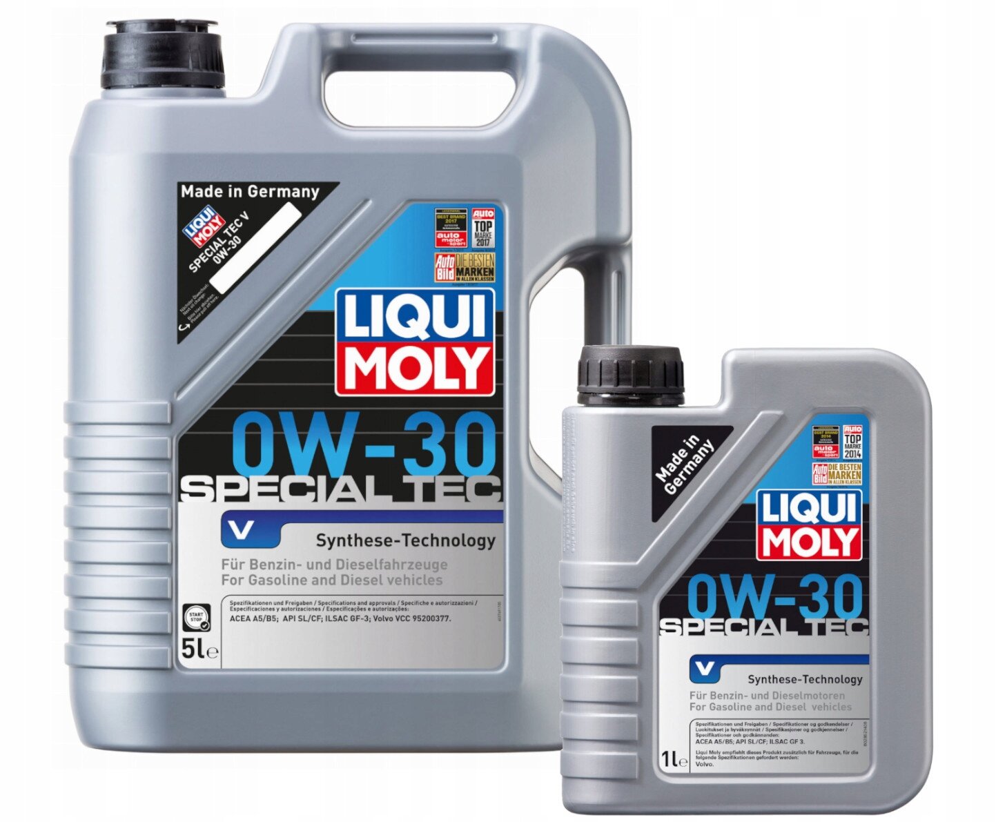 Синтетическое моторное масло LIQUI MOLY Special Tec V 0W-30, 5 л