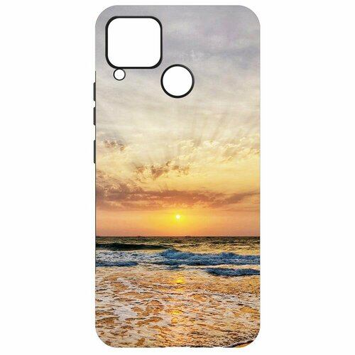 Чехол-накладка Krutoff Soft Case Индия, Пляжи Гоа для Realme C15 черный чехол накладка krutoff soft case индия пляжи гоа для realme 10 pro черный