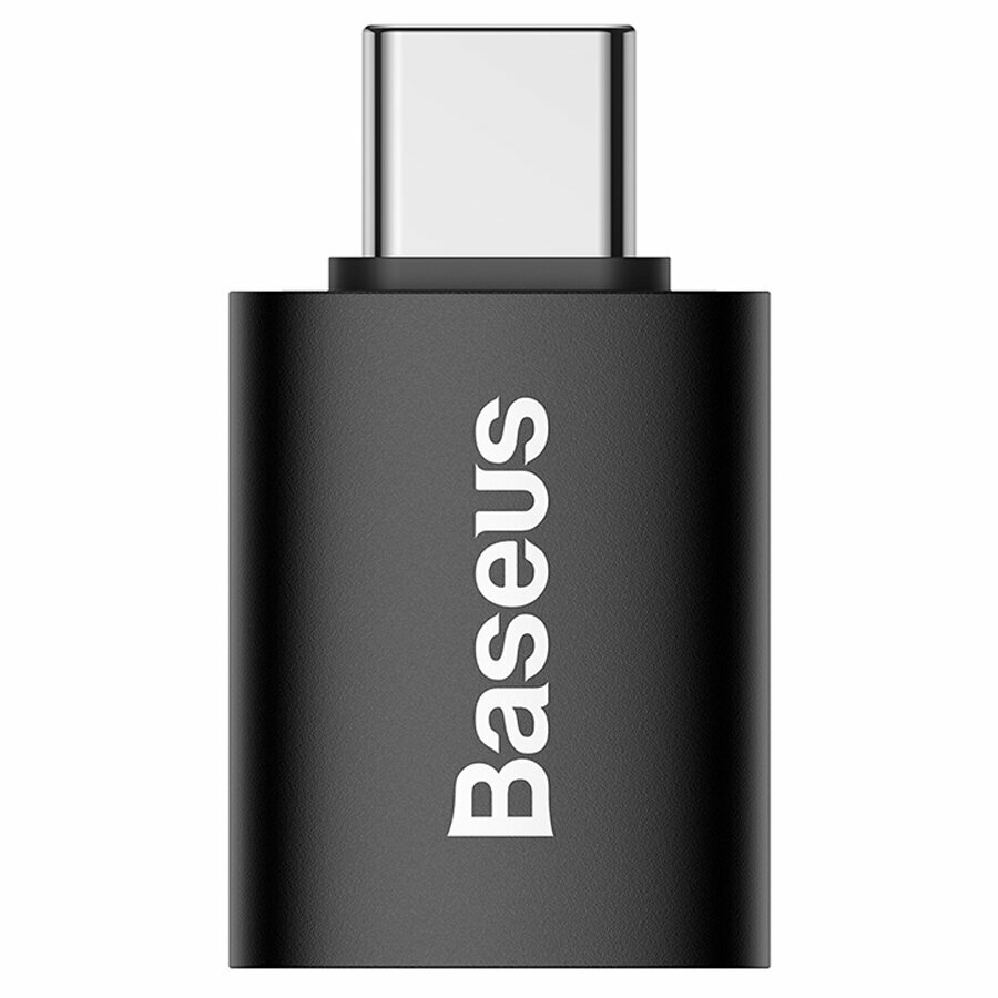 Переходник/Адаптер BASEUS Ingenuity Series Mini OTG Type-C (m) - USB3.1 (f), черный — фото 1