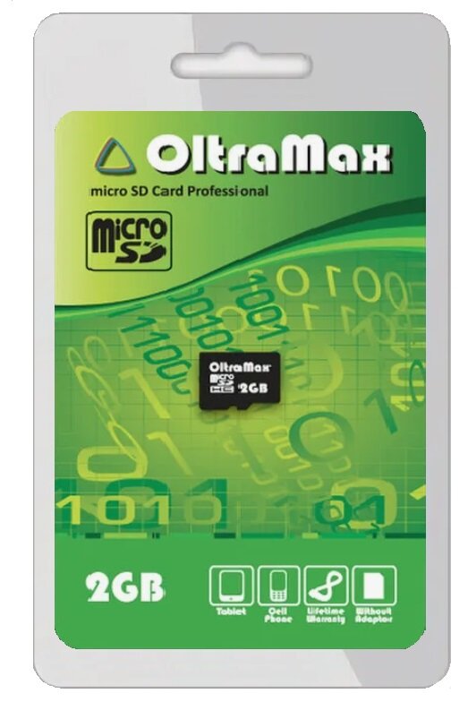 Карта памяти microSD 2 ГБ OltraMax Class 4 ( OM002GCSD-W/A-AD )