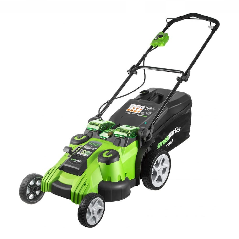 фото Аккумуляторная газонокосилка Greenworks G40LM49DB Twin Force 2500207