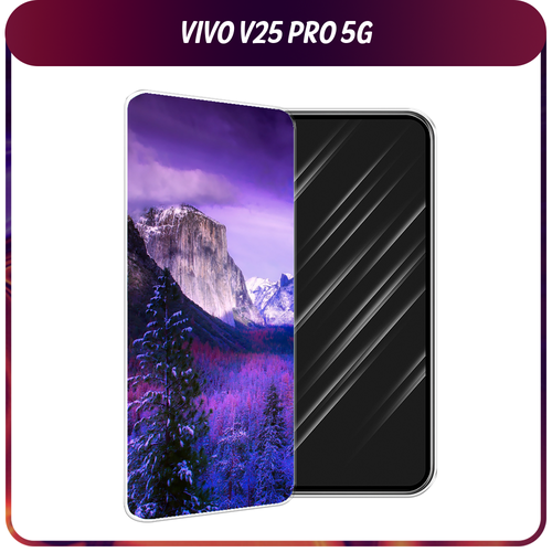 Силиконовый чехол на Vivo V25 Pro 5G / Виво V25 Про 5G Лес 20 силиконовый чехол на vivo v25 pro 5g виво v25 про 5g горы 11