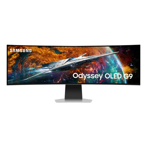 49 Игровой монитор Samsung Odyssey OLED G9 G95SС DQHD 5120x1440 240 Гц 003 мс серебристый 22799000₽