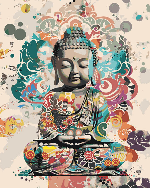 Картина по номерам Религия буддизм: маленький Будда арт