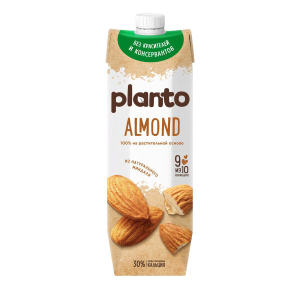 Напиток Миндальный 4 шт по 1 л Almond Planto