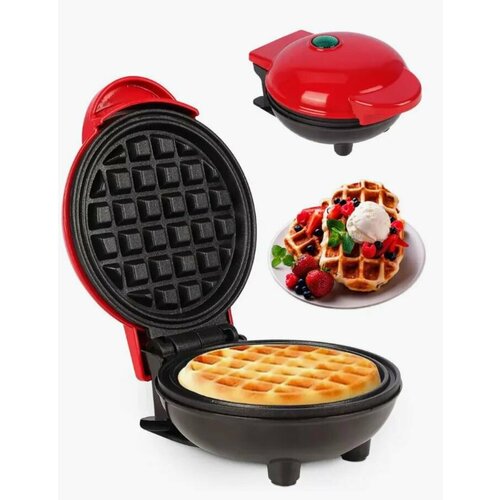 Вафельница электрическая TH105-48 цвет красный Электровафельница с антипригарным покрытием 98500₽