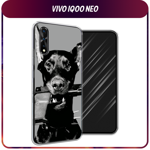 Силиконовый чехол на Vivo iQOO Neo/V17 Neo / Виво iQOO Neo/V17 Neo Доберман силиконовый чехол на vivo iqoo neo v17 neo виво iqoo neo v17 neo лиса в очках