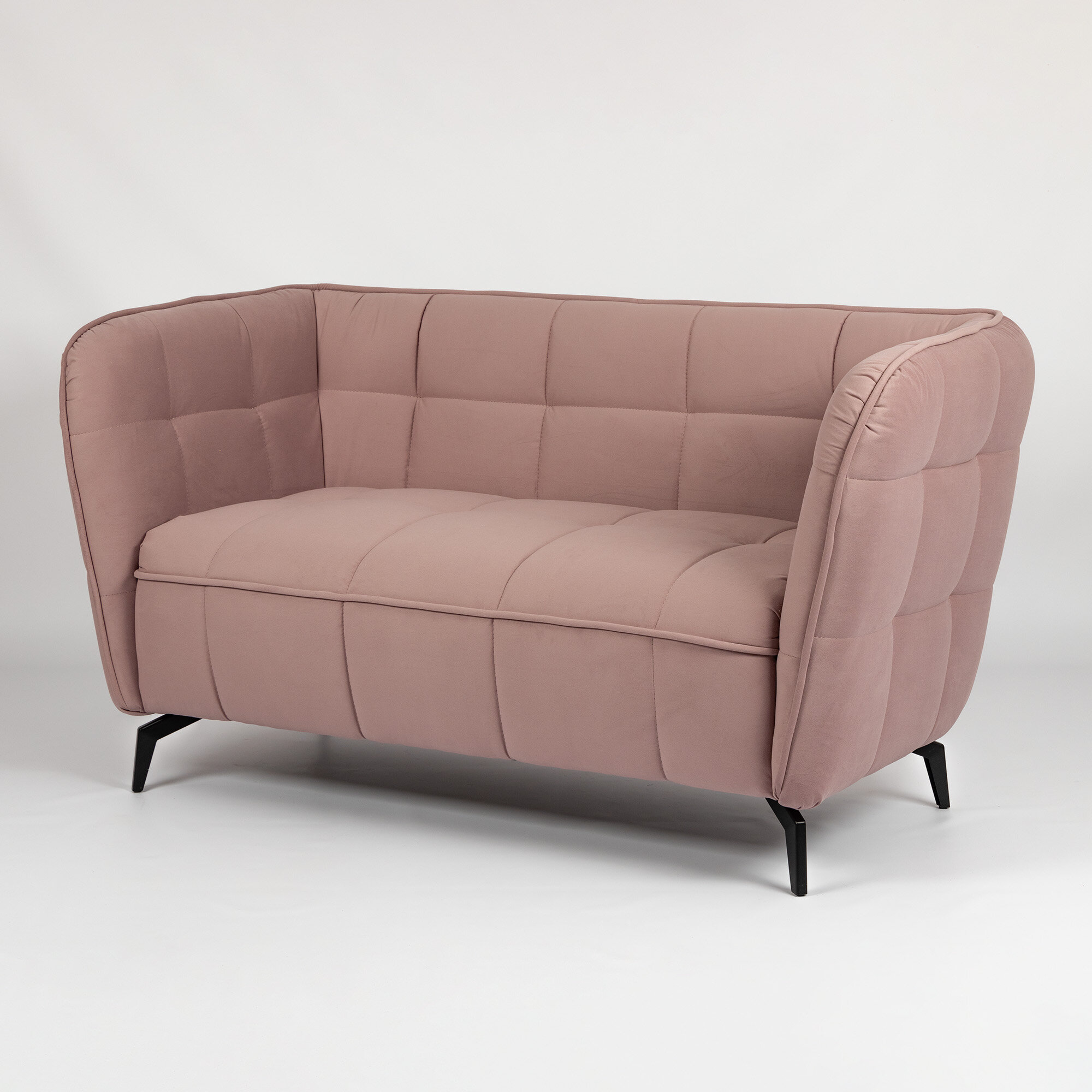 фото Диван прямой Диван 24 "Осло" светло-розовый, велюр