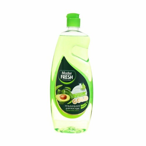Гель-бальзам Master FRESH для мытья посуды формула GOLD авокадо и эвкалипт 1 л 411₽