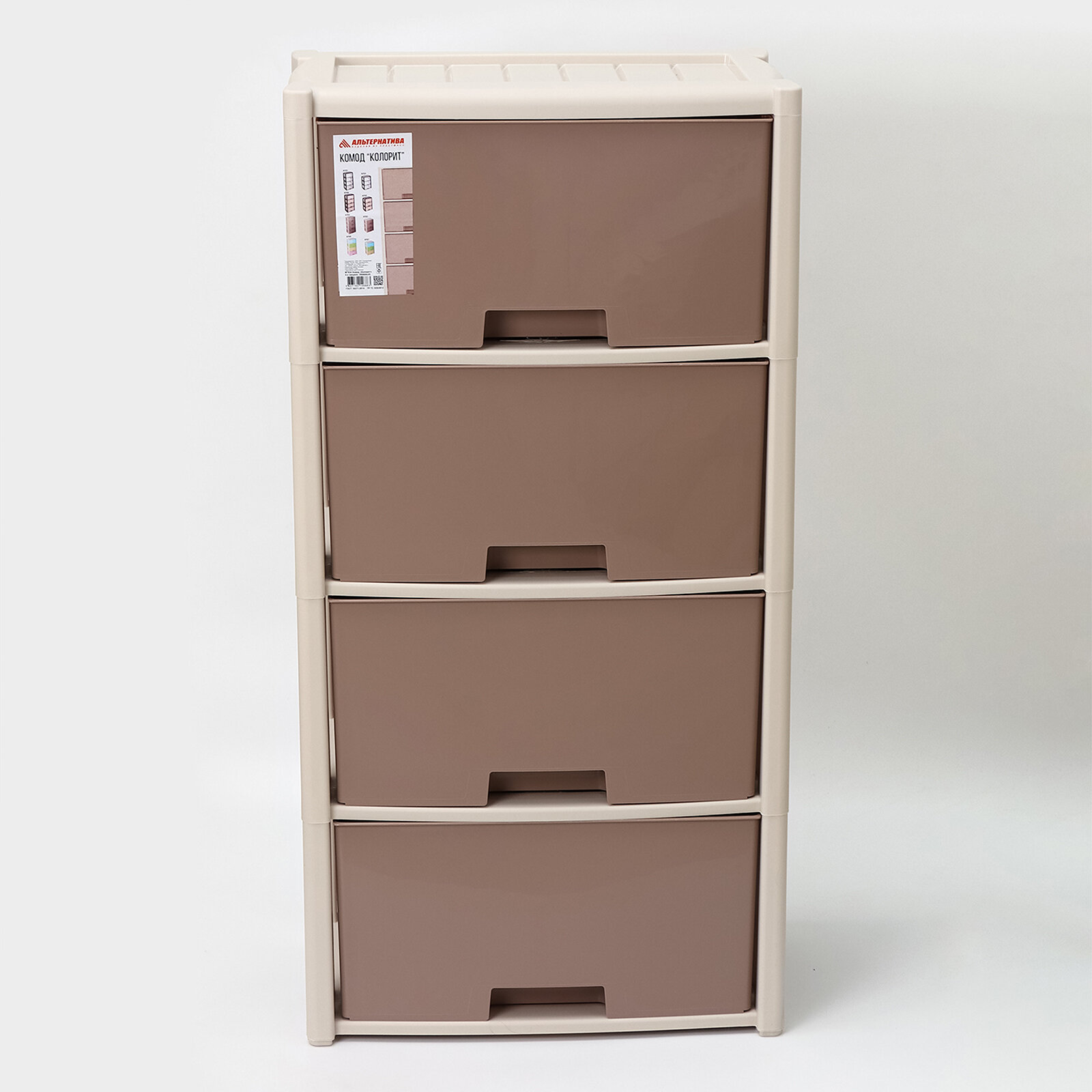 Комод 4-х секционный «Колорит» микс