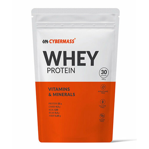 Сывороточный протеин Whey Cybermass 900 г, 30 порций (Клубника)