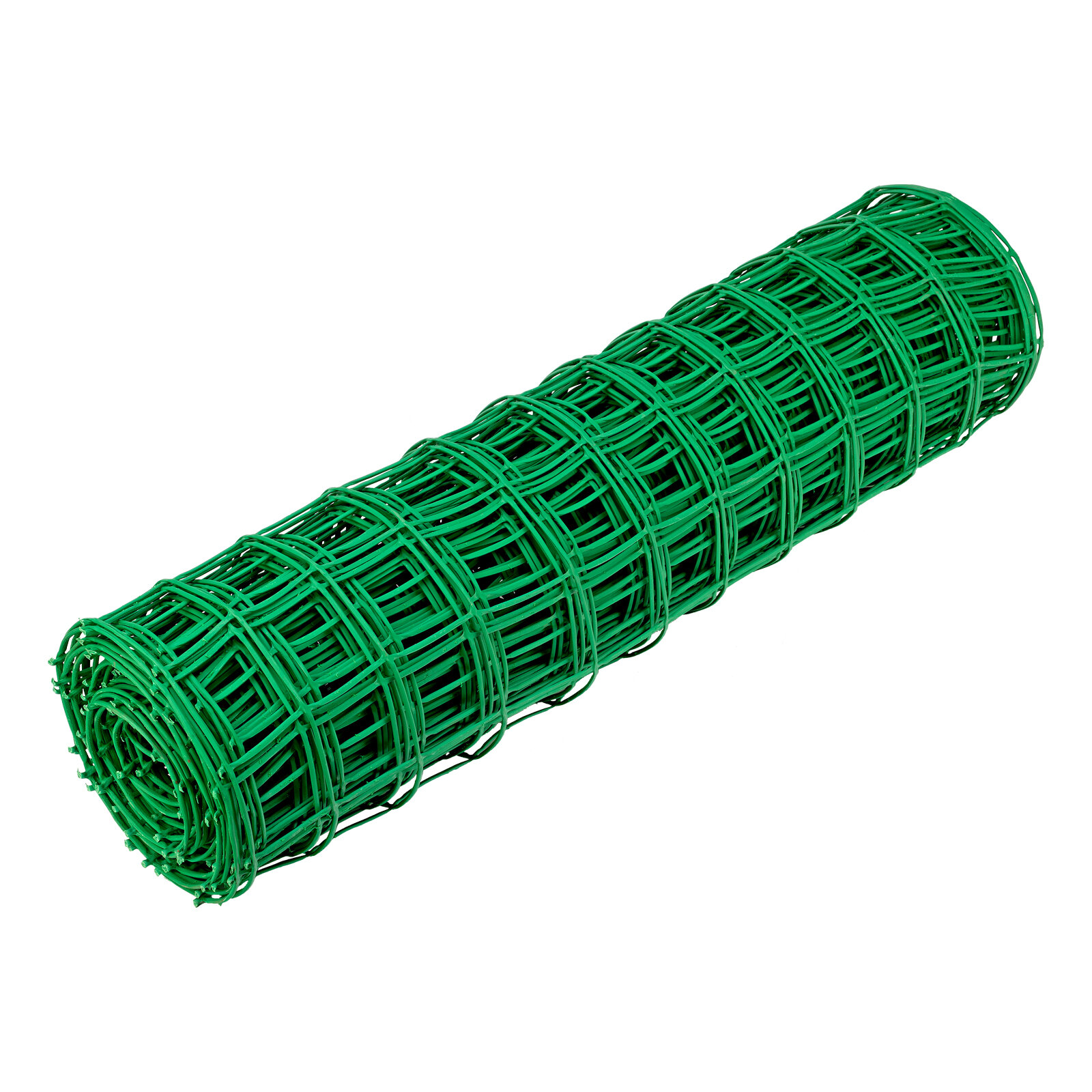Решетка заборная в рулоне 1х20 м, ячейка 83х83 мм, пластиковая, зеленая 64521