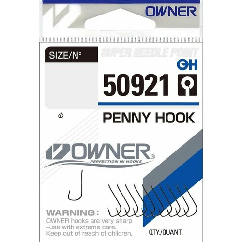 Крючки Owner 50921 № 10 (10шт) Penny Hook