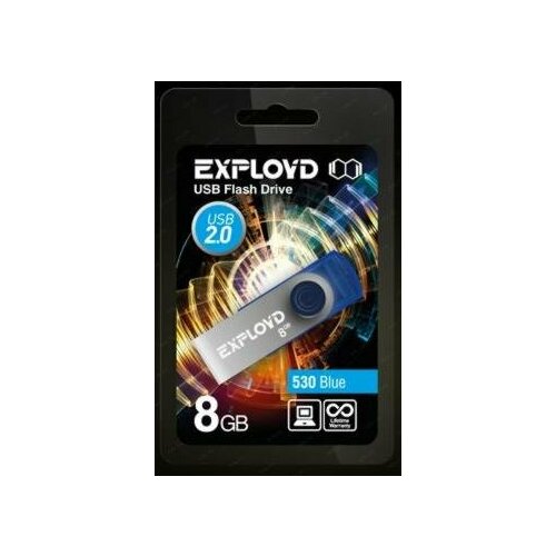 Флешка Exployd 8GB 530 синий 8 Гб Abyss Blue